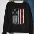 Best Dad Ever Usa Flag Fathers Day Firefighter Red Line Sweatshirt Gifts for Old Women