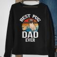 Best Dog Dad Ever Pug Retro Vintage V2 Sweatshirt Gifts for Old Women