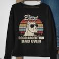 Best Dogo Argentino Dad Ever Vintage Retro Dog Dad Sweatshirt Gifts for Old Women