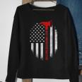 Best Firefighter Dad Ever American Flag Fathers Day V2 Sweatshirt Gifts for Old Women