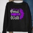 Beste Oma Der Welt Zum Muttertag Lila Blume Sweatshirt Geschenke für alte Frauen