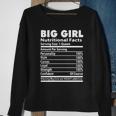Big Girl Nutrition Facts Serving Size 1 Queen Amount Per Serving Men Women Sweatshirt Graphic Print Unisex Gifts for Old Women