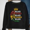 Black Father Black Leader Black King Junenth Lion Dad Gift For Mens Sweatshirt Gifts for Old Women