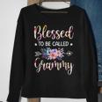 Blessed To Be Called Grammy Floral Mothers Day Sweatshirt Gifts for Old Women