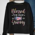 Blessed To Be Called Granny Floral Mothers Day Sweatshirt Gifts for Old Women