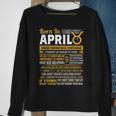 Born In April Taurus Funny Birthday Gift Sweatshirt Gifts for Old Women