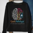 Brain Of A Speech Pathologist Speech Language Therapy Sweatshirt Gifts for Old Women