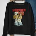 Brother Of The Birthday Girl Vintage Graphic Matching Family Sweatshirt Gifts for Old Women