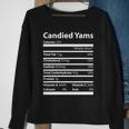 Candied Yams Nutritional Facts Funny Thanksgiving Sweatshirt Gifts for Old Women