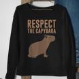 Capybara Gifts Respect The Capybara Cute Animal Sweatshirt Gifts for Old Women