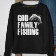 Christian Fisherman Gift God Family Fishing Men Dad Vintage Sweatshirt Gifts for Old Women