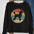 Circular Retro Poodle Owner Gift Poodle Dad Mom Sweatshirt Gifts for Old Women