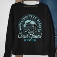 Coast Guard Beach Retro Wave Circle Sweatshirt Gifts for Old Women