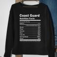 Coast Guard Nutrition Facts College University Sweatshirt Gifts for Old Women