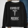 Combat Medic Distressed United States Army Sweatshirt Gifts for Old Women