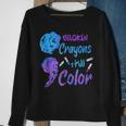Cool Broken Crayons Still Color Suicide Prevention Awareness Sweatshirt Gifts for Old Women