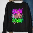 Cool Glow Party Squad Funny Colorful Glow Party Quote Sweatshirt Gifts for Old Women