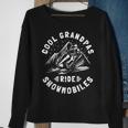 Cool Grandpas Ride Schneemobil Opa Schneemobil Sweatshirt Geschenke für alte Frauen