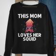 Cool Squid For Mom Mother Octopus Biology Sea Animals Sweatshirt Gifts for Old Women