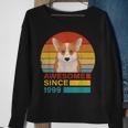 Corgi 1999 Retro Sonnenuntergang Sweatshirt, Lustiges Vintage Geburtstagsdesign Geschenke für alte Frauen