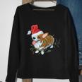 Corgi Dog Light Merry Corgmas Santa Corgi Ugly Christmas Funny Gift Sweatshirt Gifts for Old Women
