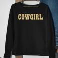 Cowgirl Brown Cowgirl Sweatshirt Gifts for Old Women