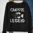 Crappie Legend Fischer Angler Sweatshirt Geschenke für alte Frauen