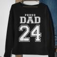 Custom Proud Volleyball Dad Number 24 Personalized For Men Sweatshirt Gifts for Old Women