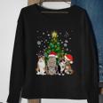 Cute Cat Christmas Tree Cat Lover Xmas Cat Mom Gift Sweatshirt Gifts for Old Women