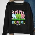 Cute Dentist Tooth Bunny Easter Eggs Dental Squad Easter Sweatshirt Gifts for Old Women
