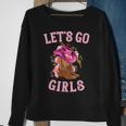 Cute Western Cowgirls Country Western Rodeo Lets Go Girls Sweatshirt Gifts for Old Women