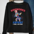 Dabbing Uncle Sam | Fireworks Director Funny July 4Th Gift Sweatshirt Gifts for Old Women