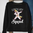 Dabbing Unicorn Lunch Lady Squad Funny Lunch Ladies Gift Sweatshirt Gifts for Old Women