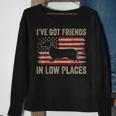 Dachshund Ive Got Friends In Low Places Wiener Dog Vintage Sweatshirt Gifts for Old Women