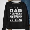 Dad Grandpa Air Force Veteran Vintage Top Mens Gift Sweatshirt Gifts for Old Women