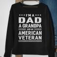 Dad Grandpa American Veteran Vintage Top Mens Gift Sweatshirt Gifts for Old Women