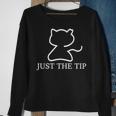 Dad To Dogs Just The Tip Cat Sweatshirt Gifts for Old Women