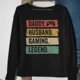 Daddy Ehemann Gaming Legende Vintage Video Gamer Papa Vater Sweatshirt Geschenke für alte Frauen