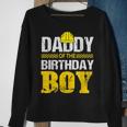 Daddy Of The Birthday Boy Construction Family Matching Sweatshirt Gifts for Old Women