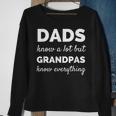 Dads Know A Lot But Grandpas Know Everything Fathers Day Sweatshirt Gifts for Old Women