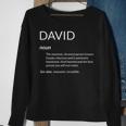 David Is The Best Funny Name Definition Dave David Sweatshirt Gifts for Old Women