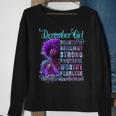 December Queen Beautiful Resilient Strong Powerful Worthy Fearless Stronger Than The Storm Sweatshirt Gifts for Old Women