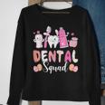 Dental Squad Tooth Bunny Easter Eggs Love Dentist Easter Day Sweatshirt Gifts for Old Women