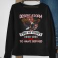 Desert Storm VeteranVeteran Proud For Fathers Day Sweatshirt Gifts for Old Women