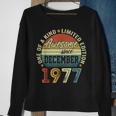 Dezember 1977 Lustige Geschenke 45 Geburtstag Mann Frau Sweatshirt Geschenke für alte Frauen