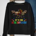 Dinosaur Autism Awareness Days Its Ok To Be Different Sweatshirt Gifts for Old Women