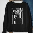 Distressed Us Veterans Day Thank You Soldier Salute Us Flag Sweatshirt Gifts for Old Women