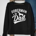 Doberman Pinscher Dog Dad Silhouette Fur Dog Papa Dog Lover Sweatshirt Gifts for Old Women