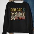 Dog Dad By Day Gamer By Night Vintage Fathers Day Sweatshirt Gifts for Old Women