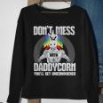 DonMess With Daddycorn I Funny Dad Father Fitness Gift For Mens Sweatshirt Gifts for Old Women